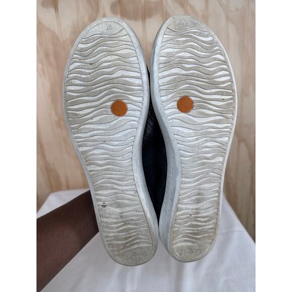 Softinos Isla Low Soft Black Textured Leather Women Sneakers Size EU 40/US 10 - Picture 5 of 8